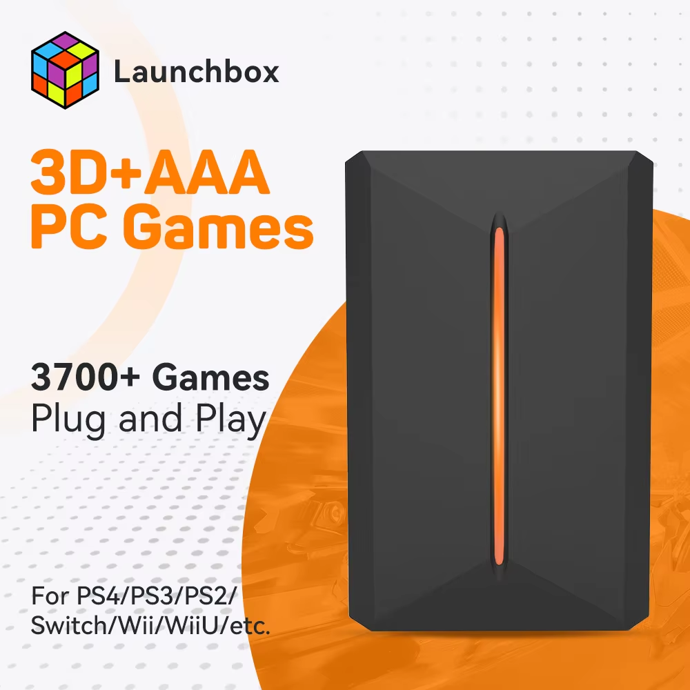 Pc Gaming Aaa - PS4/PS3/스위치/PS2/PS1/WII/WIIU 에뮬레이터 게임 콘솔용 런치박스 500G