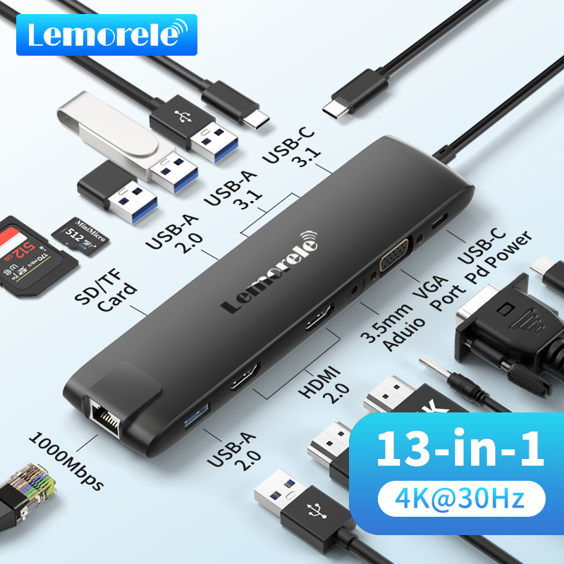 Usb Hub Gaming - Lemorele TC96 USB 허브 USB 3.1