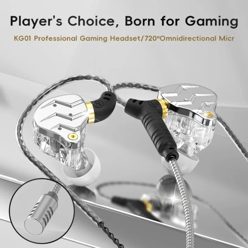 마이크가 있는 이어버드 유선 게이밍 분리형 붐 마이크  - Pc Gaming Earphones 리뷰 및 가격