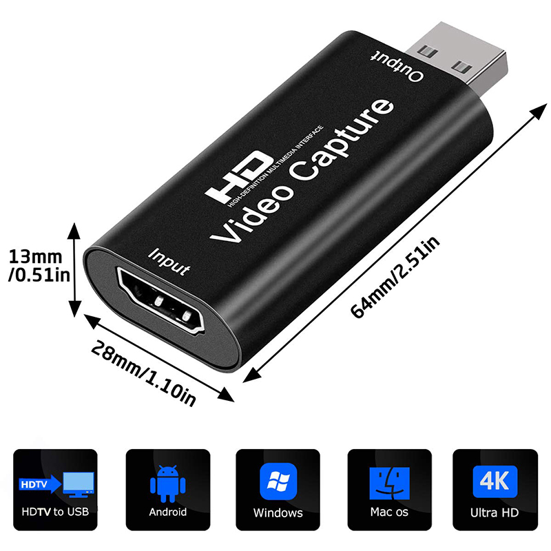 USB 2.0 비디오 캡처 카드 HD 4K to 108 - Pc Gaming Games 리뷰 및 가격