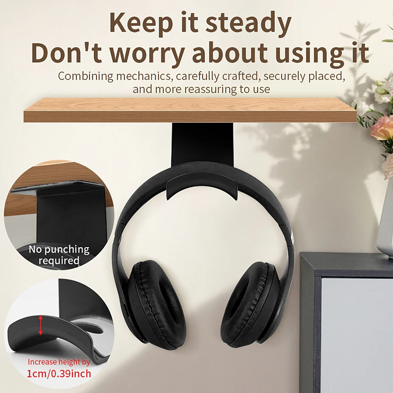 범용 헤드폰 스탠드 접착식 플라스틱 벽걸이형 헤드셋 거 - Gaming Headset 리뷰 및 가격
