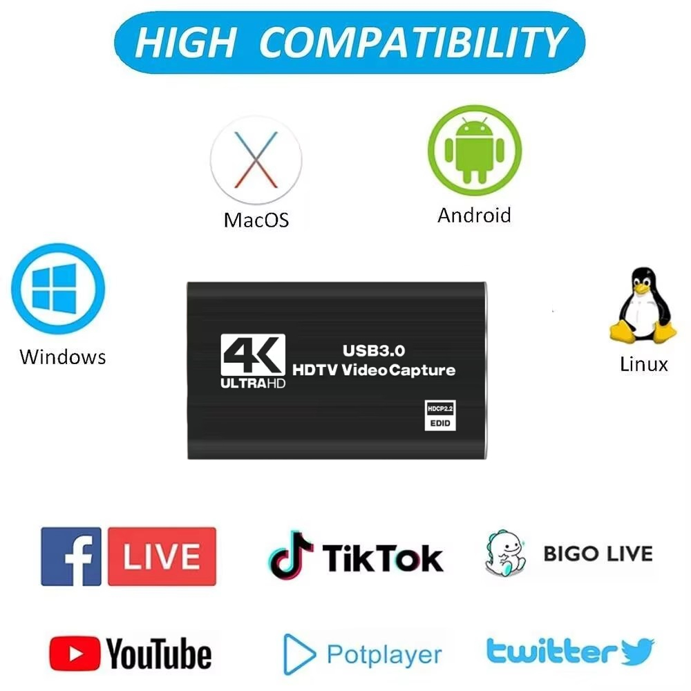 Roreta 4K USB 3.0 비디오 캡처 카드, H - Pc Gaming Games 리뷰 및 가격