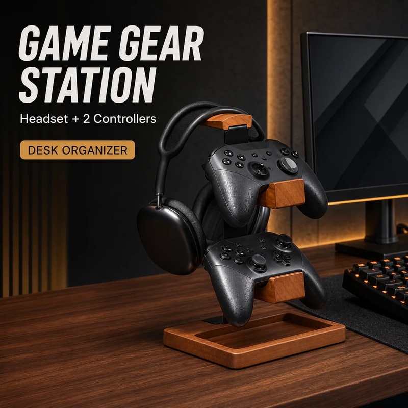 나무 헤드폰 스탠드 게이밍 헤드셋 홀더 데스크 이어폰  - Pc Gaming Earphones 리뷰 및 가격