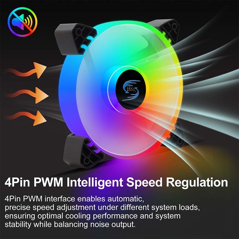 120mm ARGB PWM 케이스 팬, 4핀, 주소 지 - Pc Gaming Ff 리뷰 및 가격
