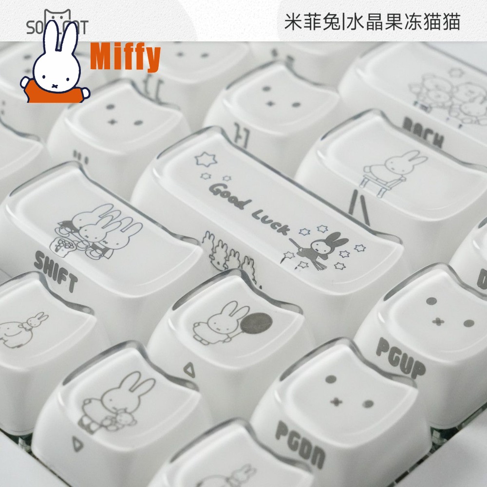 카와이 미피 키캡 귀여운 토끼 기계식 키보드 캡 크리스 - Pc Gaming Kawaii 리뷰 및 가격