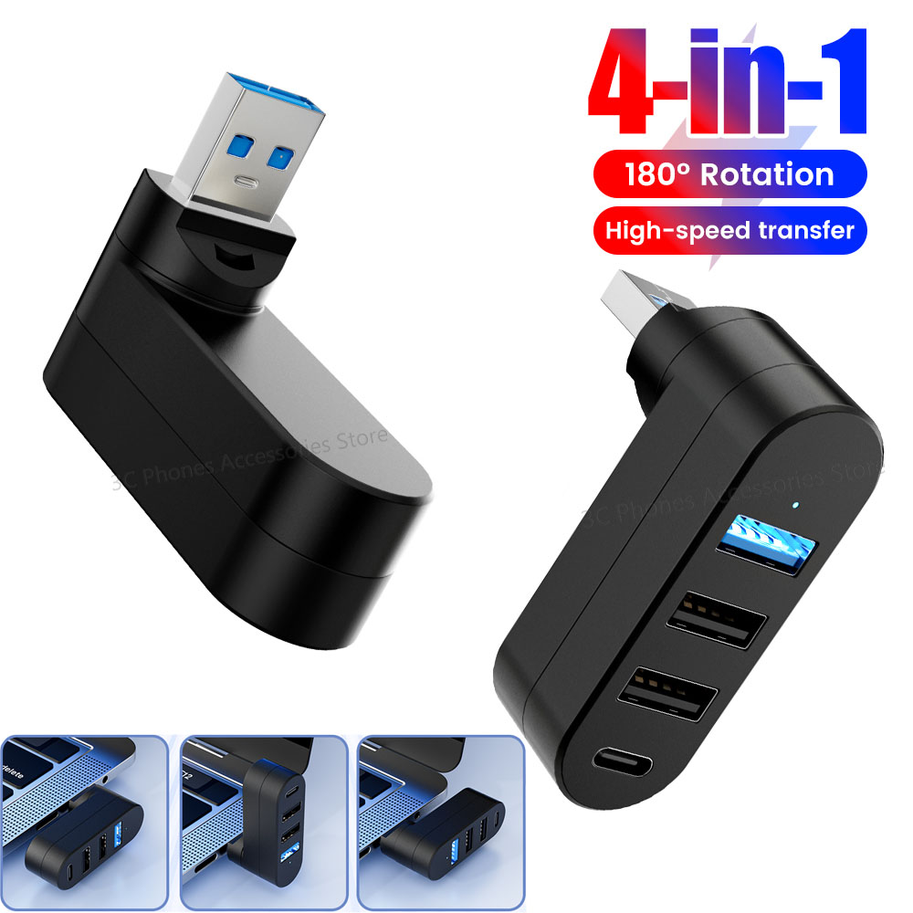 회전식 USB 허브 USB3.0 2.0 유형 C 허브  - Usb Hub Gaming 리뷰 및 가격