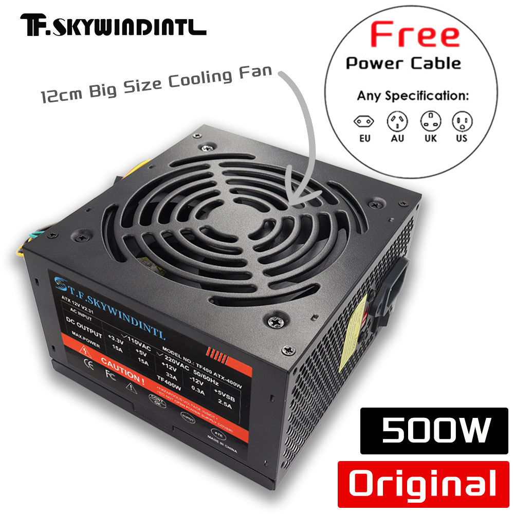 저렴한 500W 블랙 ATX 데스크탑 게이밍 PC 파워 - Pc Gaming Ff 리뷰 및 가격