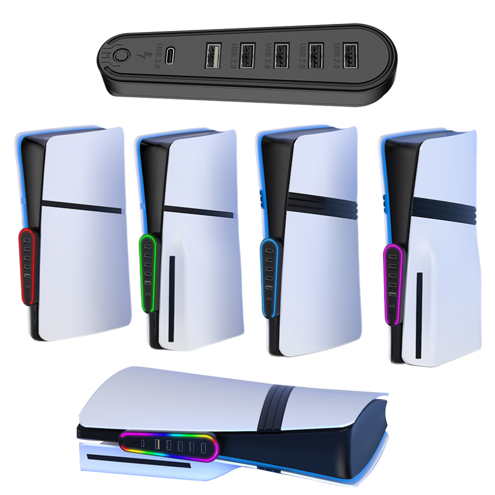 RGB 조명이 있는 6포트 USB 허브, 플레이스테이션 - Usb Hub Gaming 리뷰 및 가격
