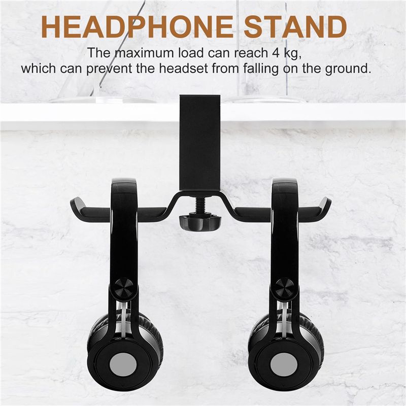 데스크 아래에 설치하는 듀얼 헤드폰 스탠드, 범용 PC - Pc Gaming Earphones 리뷰 및 가격